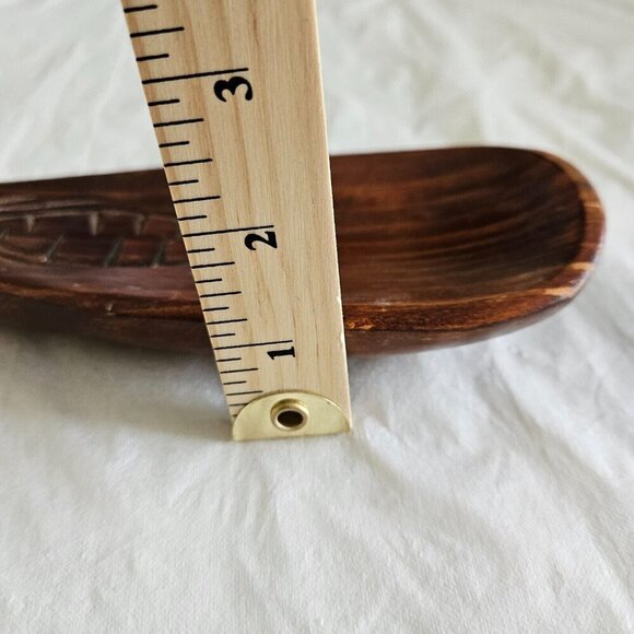 Wood Carved Salad Serving Spoon And Fork Vintage Tribal Maori New Zealand 80s - Picture 13 of 13